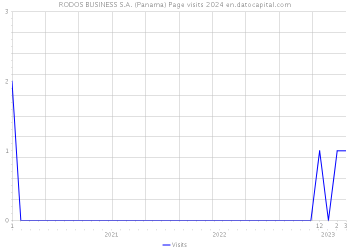 RODOS BUSINESS S.A. (Panama) Page visits 2024 
