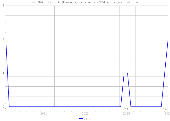 GLOBAL TEC, S.A. (Panama) Page visits 2024 