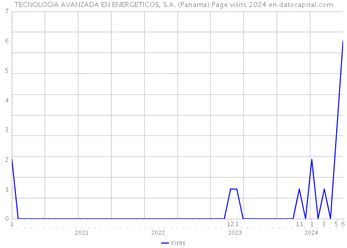 TECNOLOGIA AVANZADA EN ENERGETICOS, S.A. (Panama) Page visits 2024 