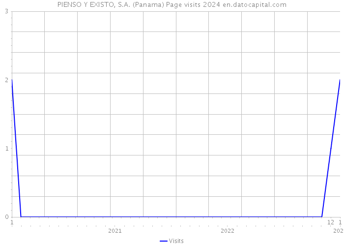 PIENSO Y EXISTO, S.A. (Panama) Page visits 2024 