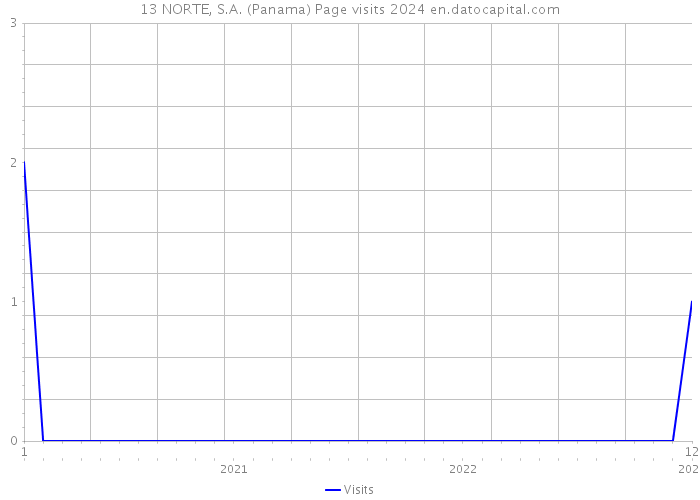 13 NORTE, S.A. (Panama) Page visits 2024 