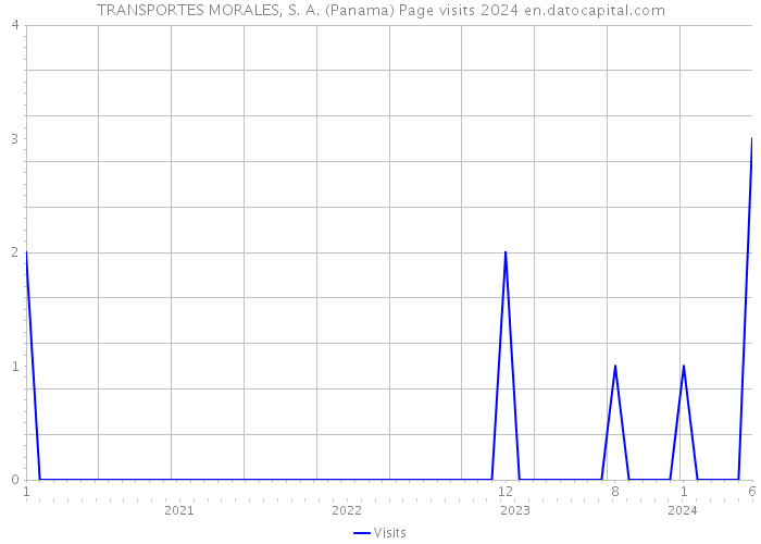TRANSPORTES MORALES, S. A. (Panama) Page visits 2024 