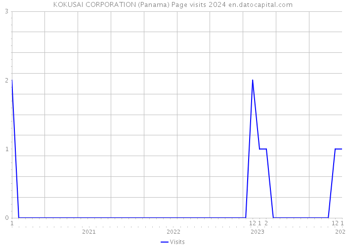 KOKUSAI CORPORATION (Panama) Page visits 2024 