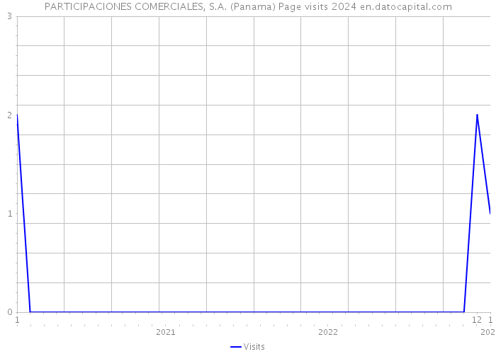 PARTICIPACIONES COMERCIALES, S.A. (Panama) Page visits 2024 
