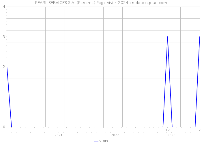 PEARL SERVICES S.A. (Panama) Page visits 2024 