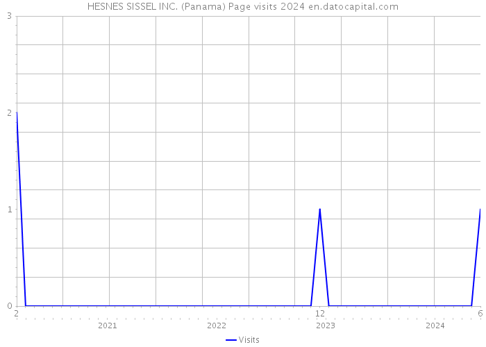 HESNES SISSEL INC. (Panama) Page visits 2024 
