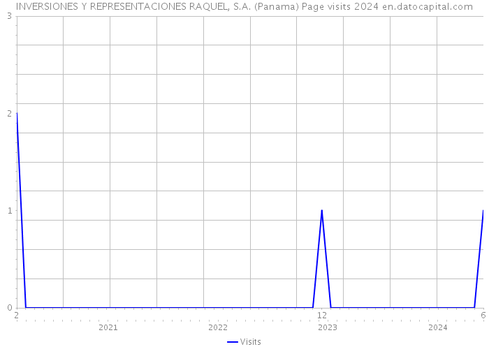 INVERSIONES Y REPRESENTACIONES RAQUEL, S.A. (Panama) Page visits 2024 