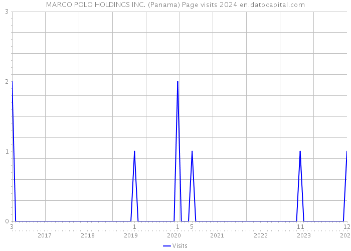 MARCO POLO HOLDINGS INC. (Panama) Page visits 2024 