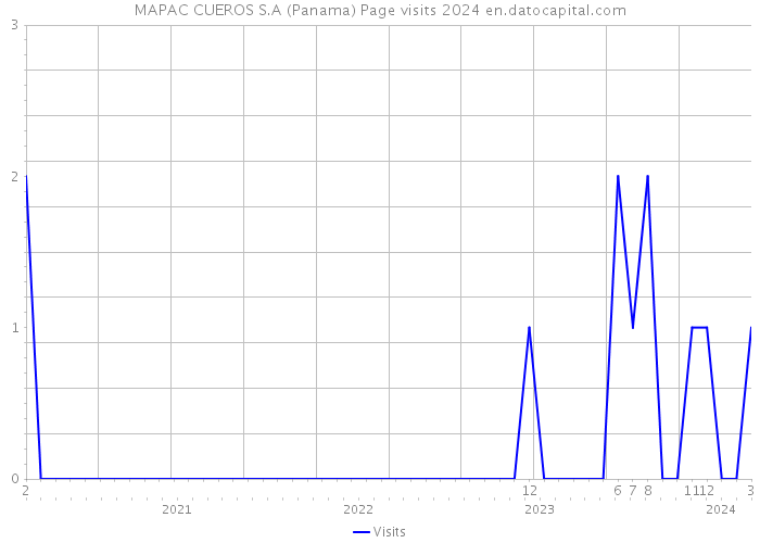 MAPAC CUEROS S.A (Panama) Page visits 2024 
