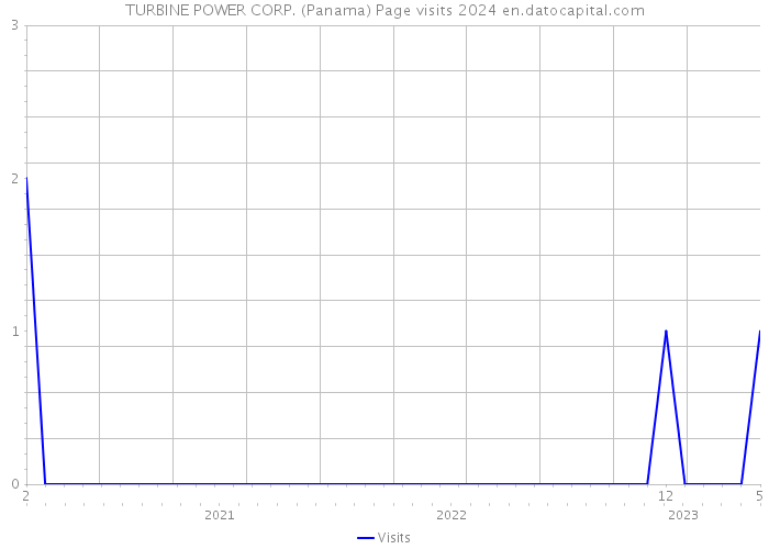 TURBINE POWER CORP. (Panama) Page visits 2024 