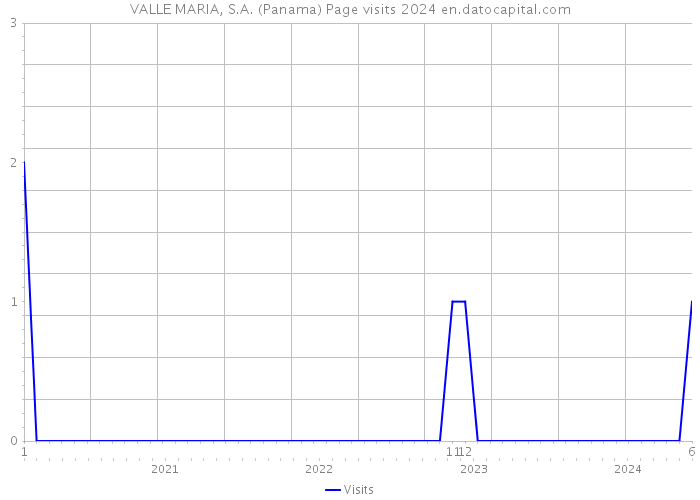 VALLE MARIA, S.A. (Panama) Page visits 2024 