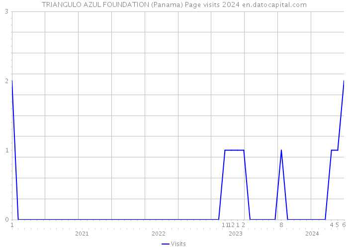 TRIANGULO AZUL FOUNDATION (Panama) Page visits 2024 