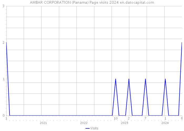 AMBAR CORPORATION (Panama) Page visits 2024 