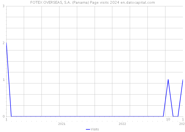 FOTEX OVERSEAS, S.A. (Panama) Page visits 2024 