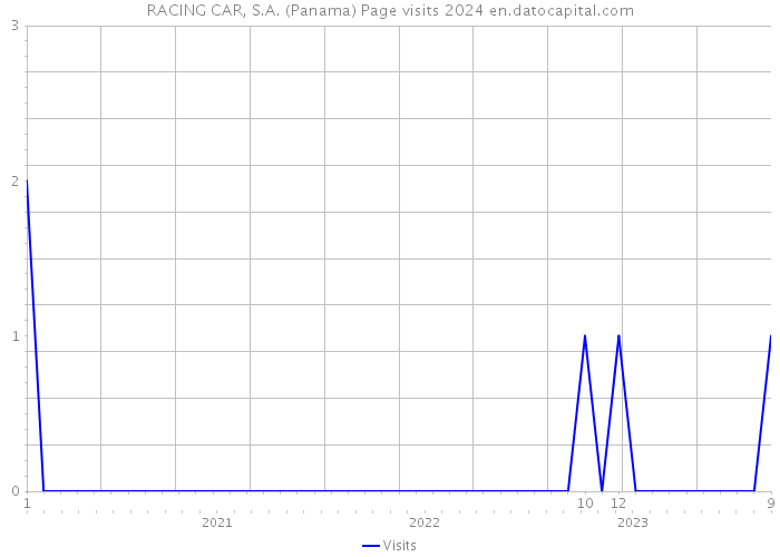 RACING CAR, S.A. (Panama) Page visits 2024 