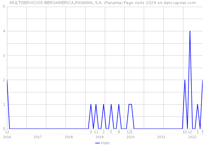 MULTISERVICIOS IBEROAMERICA,PANAMA, S.A. (Panama) Page visits 2024 