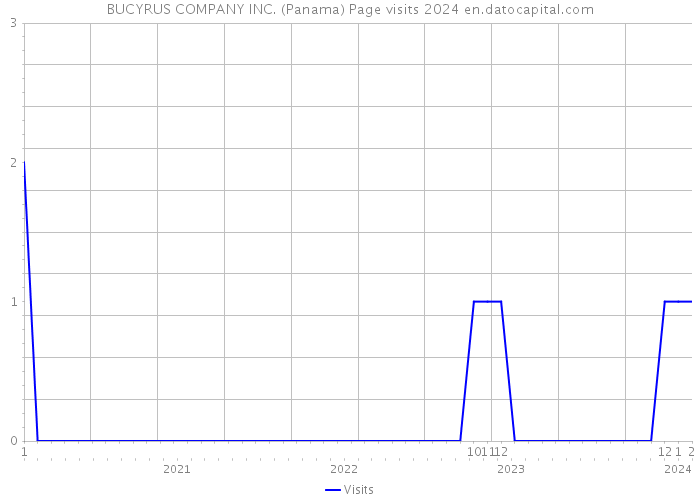 BUCYRUS COMPANY INC. (Panama) Page visits 2024 