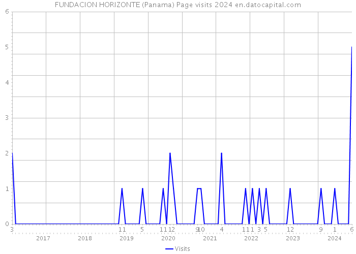 FUNDACION HORIZONTE (Panama) Page visits 2024 