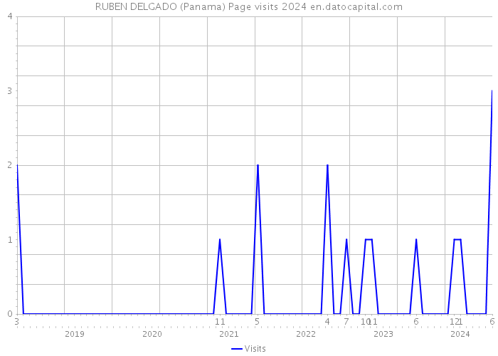 RUBEN DELGADO (Panama) Page visits 2024 