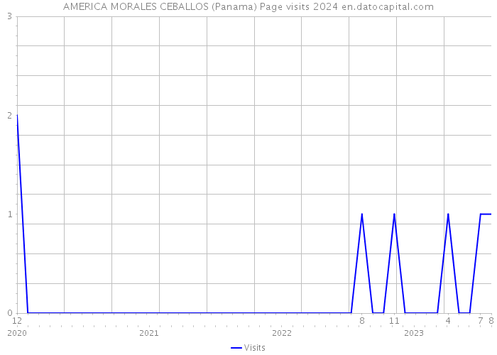 AMERICA MORALES CEBALLOS (Panama) Page visits 2024 