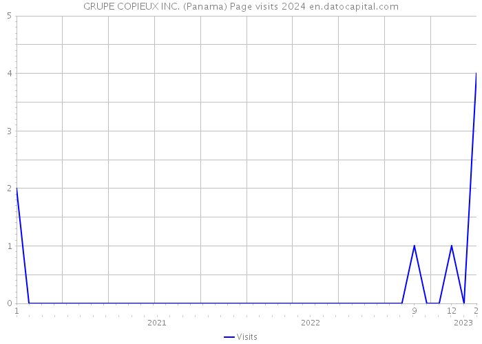 GRUPE COPIEUX INC. (Panama) Page visits 2024 