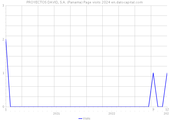 PROYECTOS DAVID, S.A. (Panama) Page visits 2024 