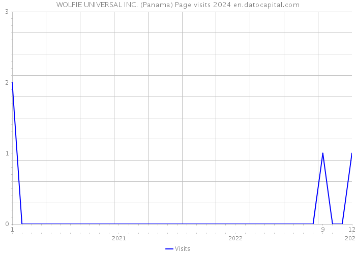 WOLFIE UNIVERSAL INC. (Panama) Page visits 2024 