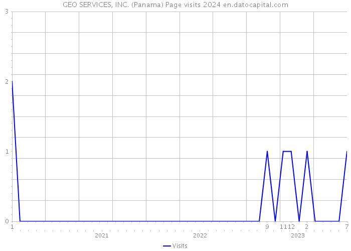 GEO SERVICES, INC. (Panama) Page visits 2024 