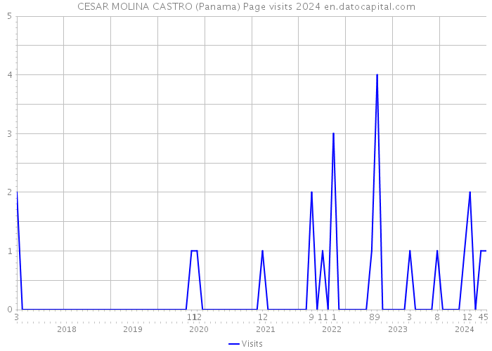 CESAR MOLINA CASTRO (Panama) Page visits 2024 