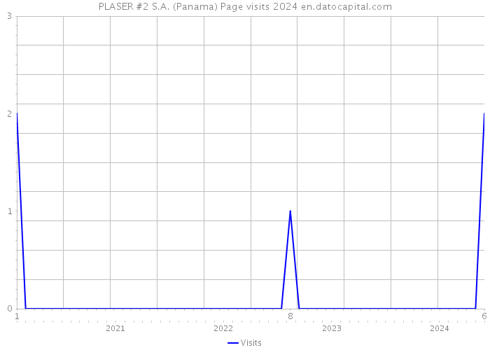 PLASER #2 S.A. (Panama) Page visits 2024 