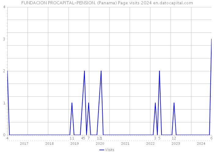 FUNDACION PROCAPITAL-PENSION. (Panama) Page visits 2024 