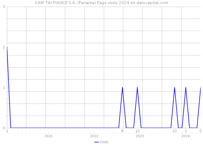 KAM TAI FIANCE S.A. (Panama) Page visits 2024 