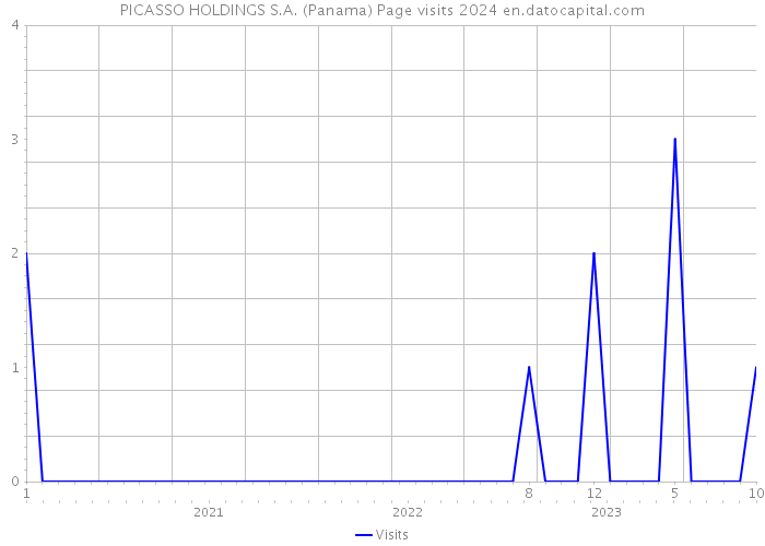 PICASSO HOLDINGS S.A. (Panama) Page visits 2024 