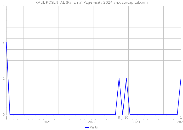 RAUL ROSENTAL (Panama) Page visits 2024 