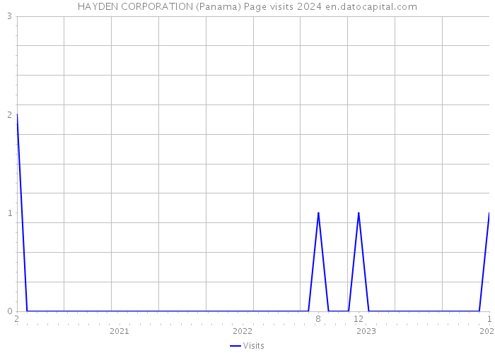 HAYDEN CORPORATION (Panama) Page visits 2024 