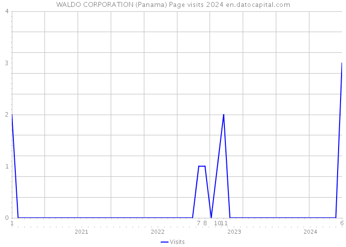 WALDO CORPORATION (Panama) Page visits 2024 