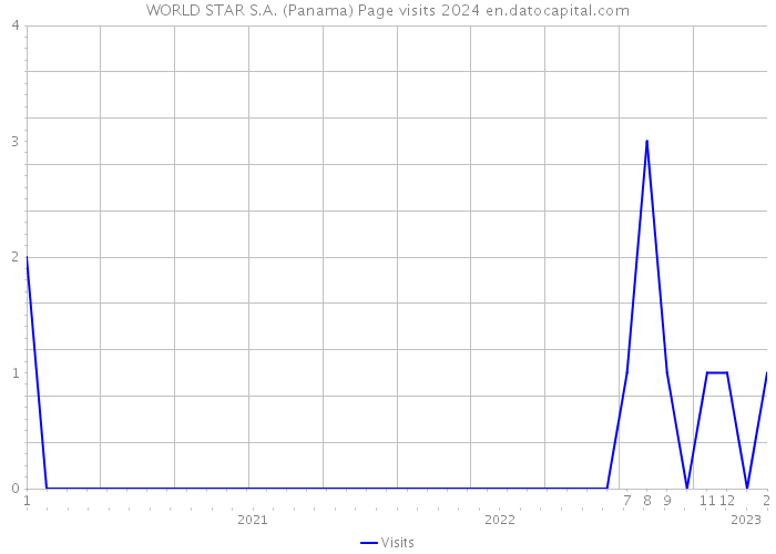 WORLD STAR S.A. (Panama) Page visits 2024 