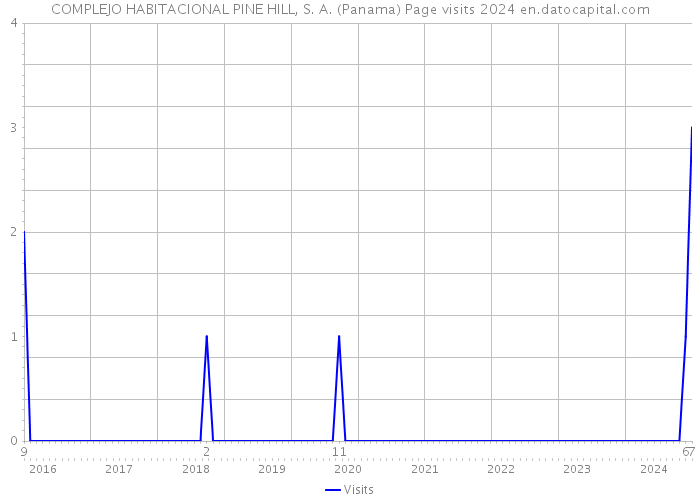 COMPLEJO HABITACIONAL PINE HILL, S. A. (Panama) Page visits 2024 