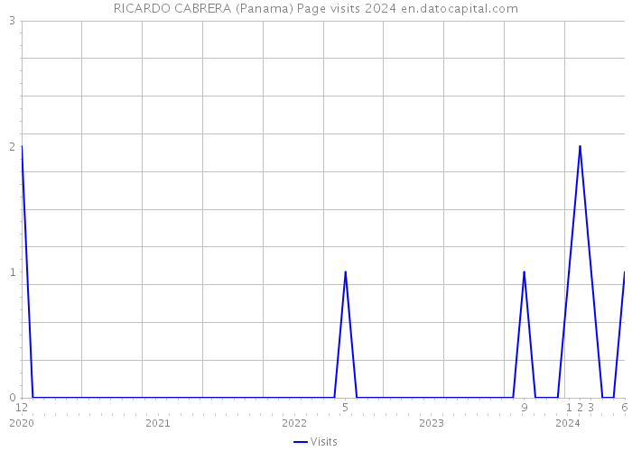 RICARDO CABRERA (Panama) Page visits 2024 