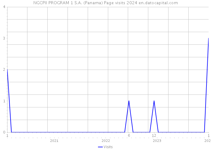 NGCPII PROGRAM 1 S.A. (Panama) Page visits 2024 