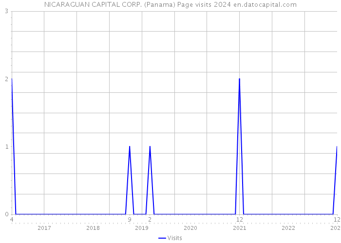 NICARAGUAN CAPITAL CORP. (Panama) Page visits 2024 