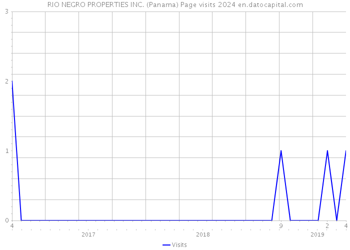 RIO NEGRO PROPERTIES INC. (Panama) Page visits 2024 