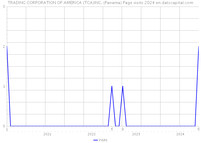 TRADING CORPORATION OF AMERICA (TCA)INC. (Panama) Page visits 2024 