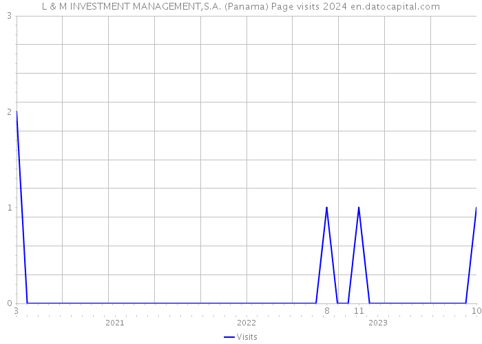 L & M INVESTMENT MANAGEMENT,S.A. (Panama) Page visits 2024 