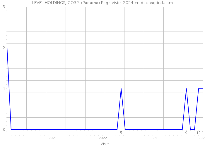 LEVEL HOLDINGS, CORP. (Panama) Page visits 2024 