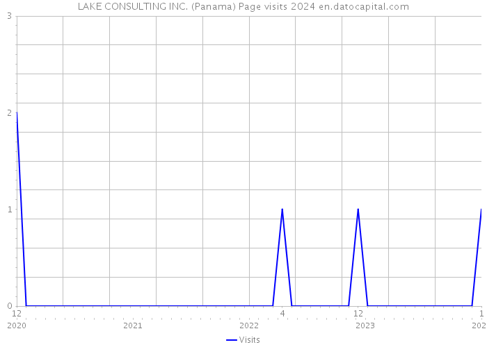 LAKE CONSULTING INC. (Panama) Page visits 2024 