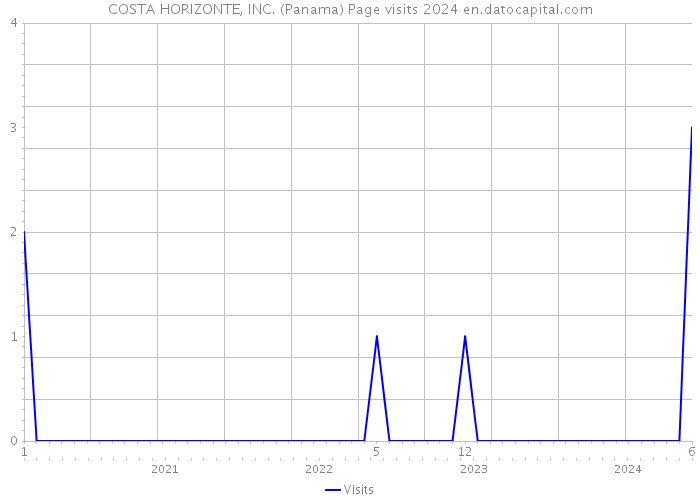 COSTA HORIZONTE, INC. (Panama) Page visits 2024 