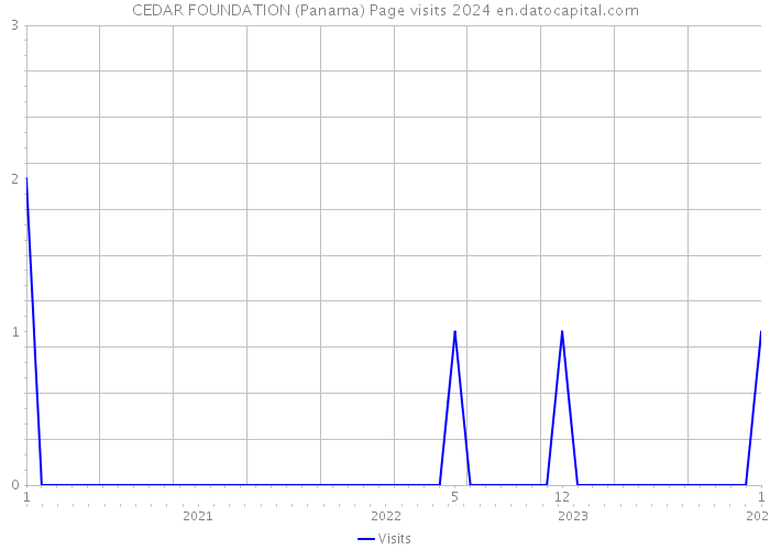 CEDAR FOUNDATION (Panama) Page visits 2024 