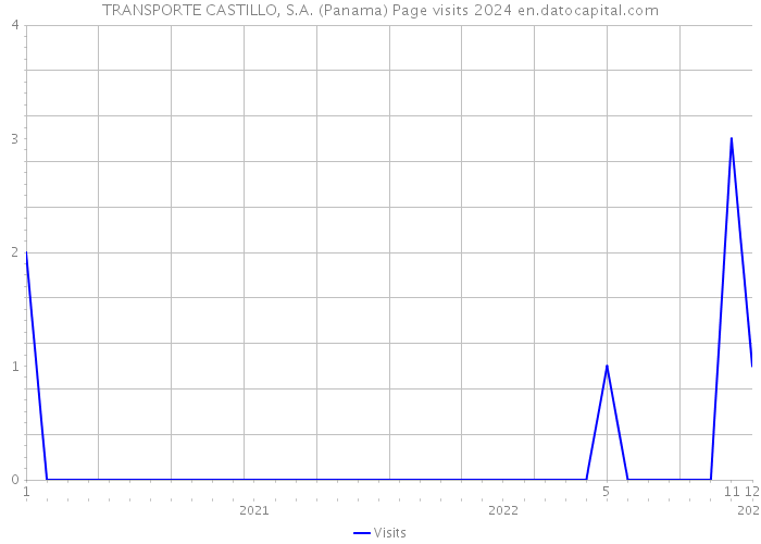TRANSPORTE CASTILLO, S.A. (Panama) Page visits 2024 