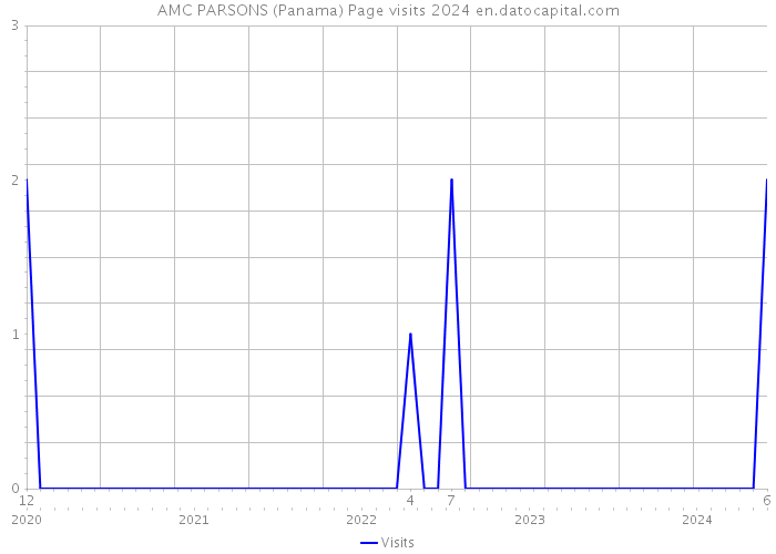 AMC PARSONS (Panama) Page visits 2024 